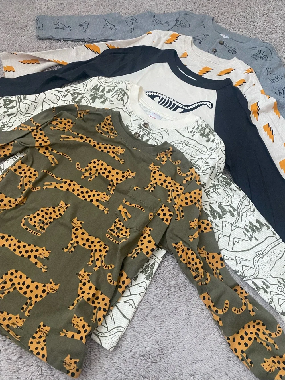 Hanna Andersson size 6-7 long sleeve top bundle - Picture 1 of 7